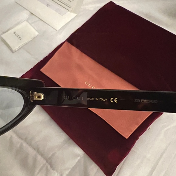 Gucci 56MM Embellished Asymmetrical Cat Eye Sunglasses Limited Edition main image 4